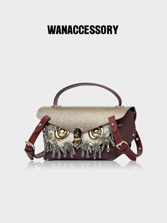 WANACCESSORY 2022 Summer Zongzi Special Double sided Double color Owl Face changing Bag Original Design