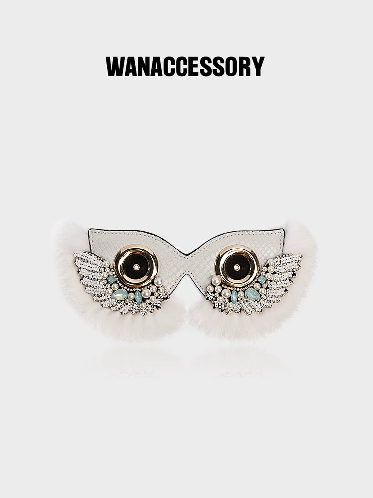 WANACCESSORY's 2022 Autumn/Winter Fur Series Owl Face changing Bag Accessories Mask Eyes Original