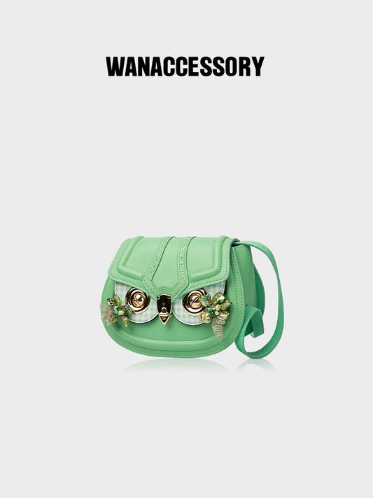 WANACCESSORY Wankou 2022 Summer New macaroon Color Changing Owl Saddle Bag Original Design
