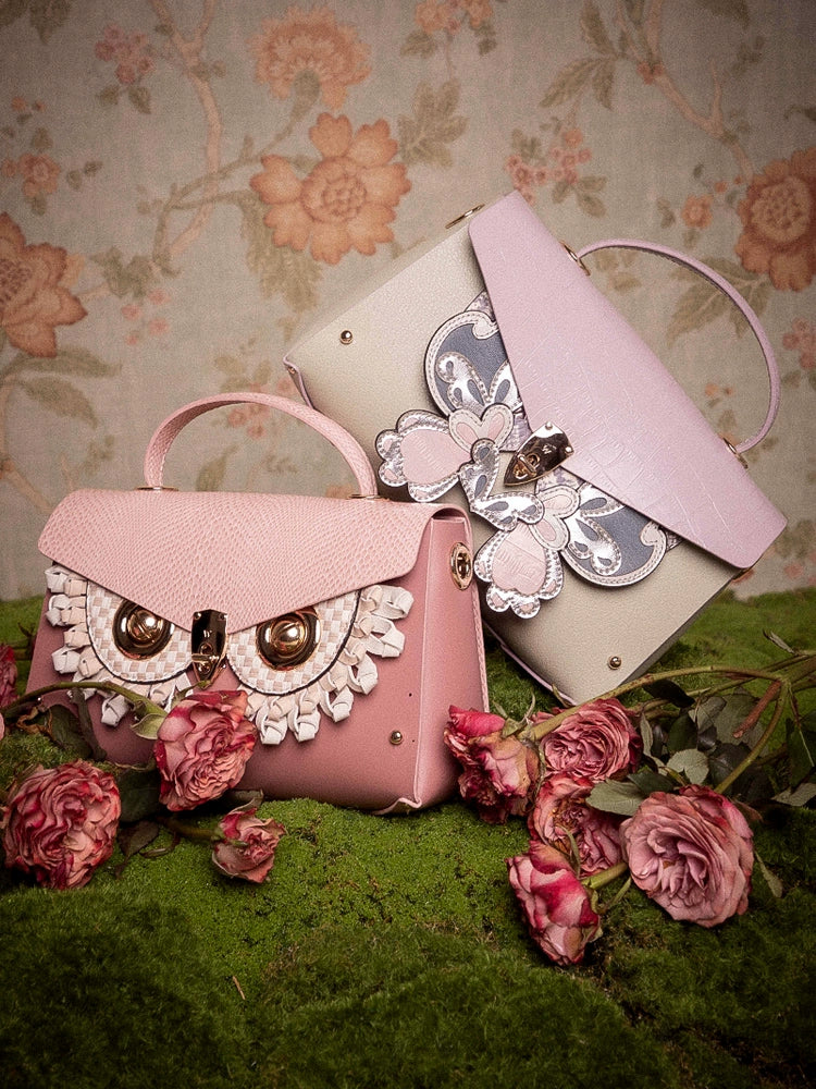 WANACCESSOR Wan Kou Mei Zi Qing Chi Ti PEEP Owl Face Changing Handheld Women's Bag New Original Design