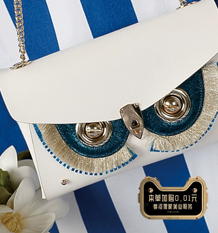 WANACCESSORY double-sided two-color owl face changing envelope bag alias series original design