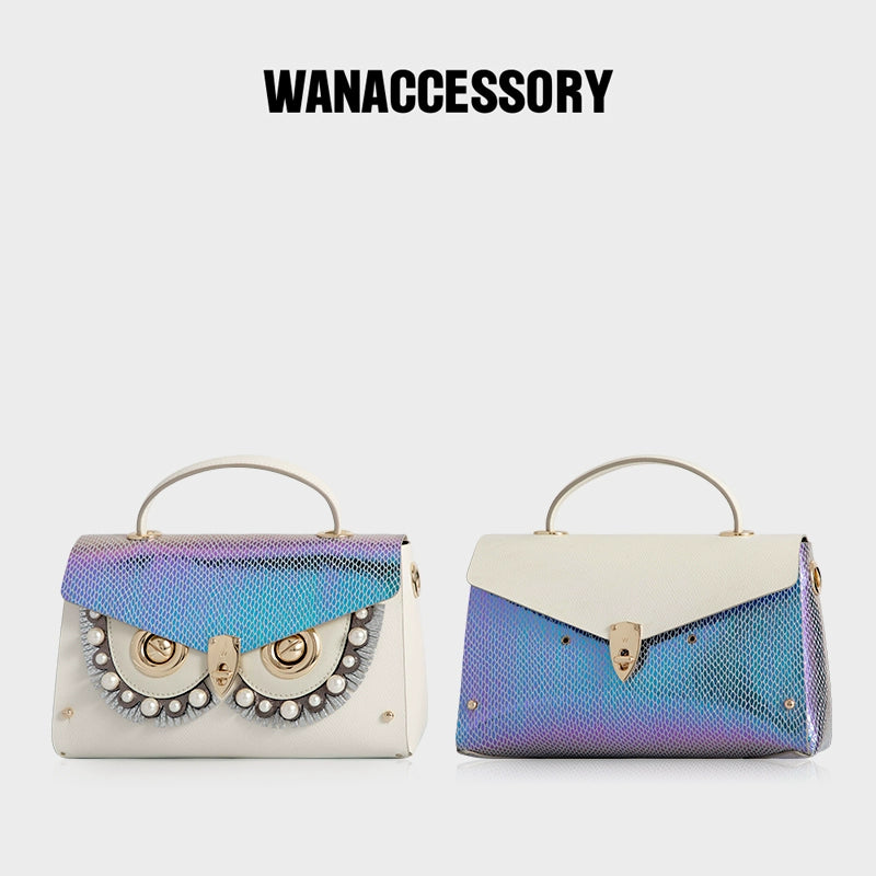 WANACCESSORY Wankou Owl double-sided face changing portable diagonal bag PEEP special original designer