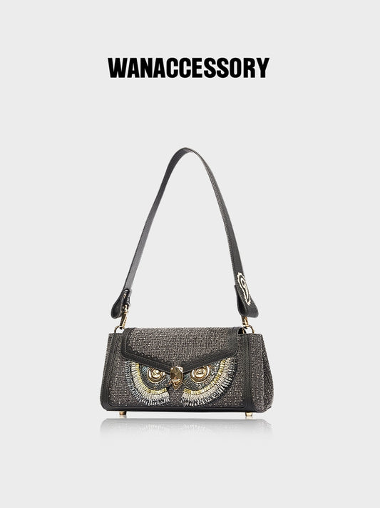 WANACCESSORY Wankou 2023 Cowboy Owl Face-changing bag shoulder bag messenger bag original design