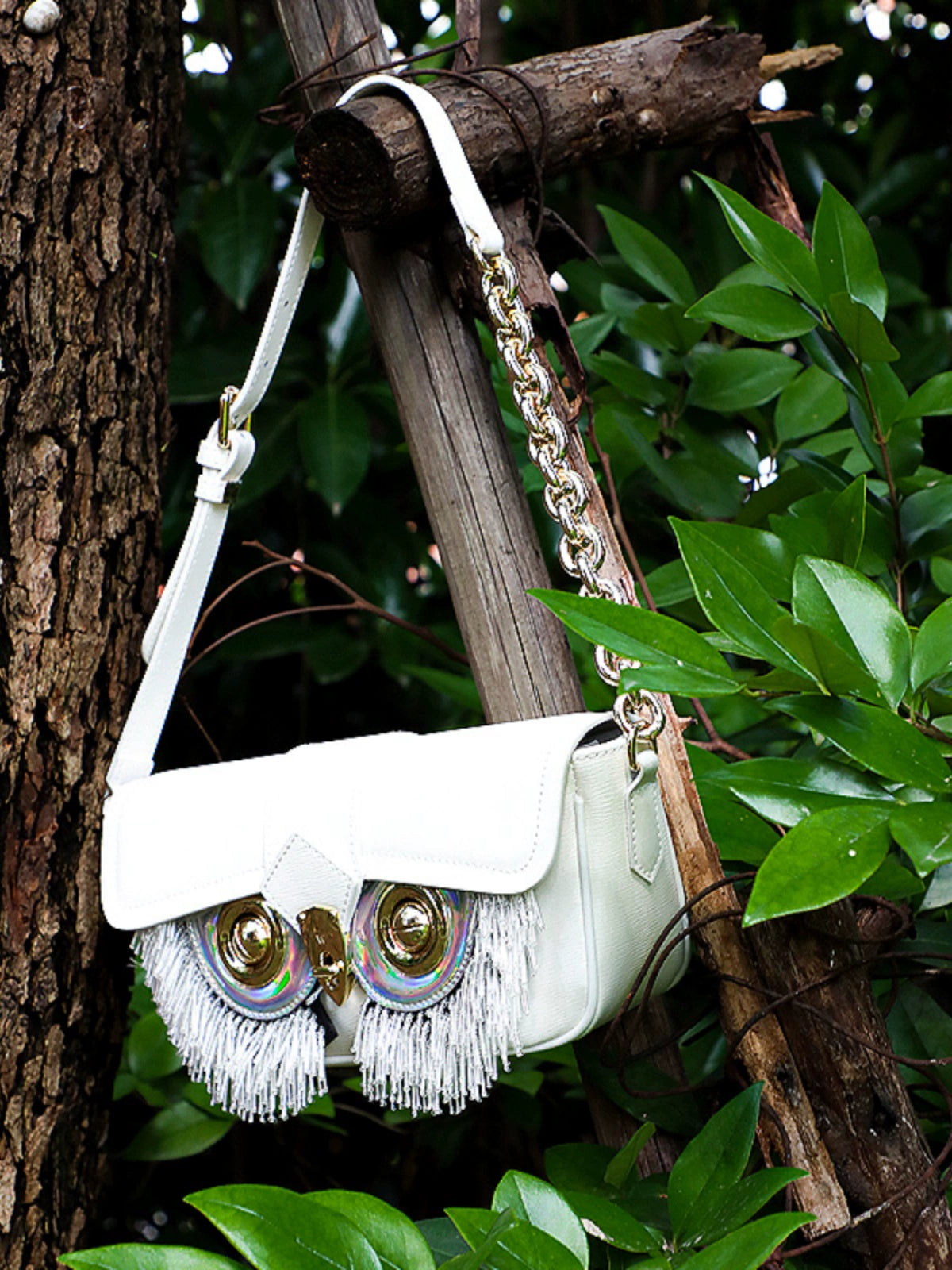 WANACCESSOR Wan Kou Owl Face changing Bag Toothpick Pattern Handheld Underarm Bag Original Designer Brand