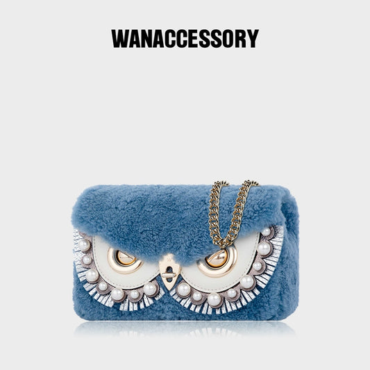 WANACCESSORY Wankou Lamb Plush Pack for Face-changing Owl Oblique Pack Original Design