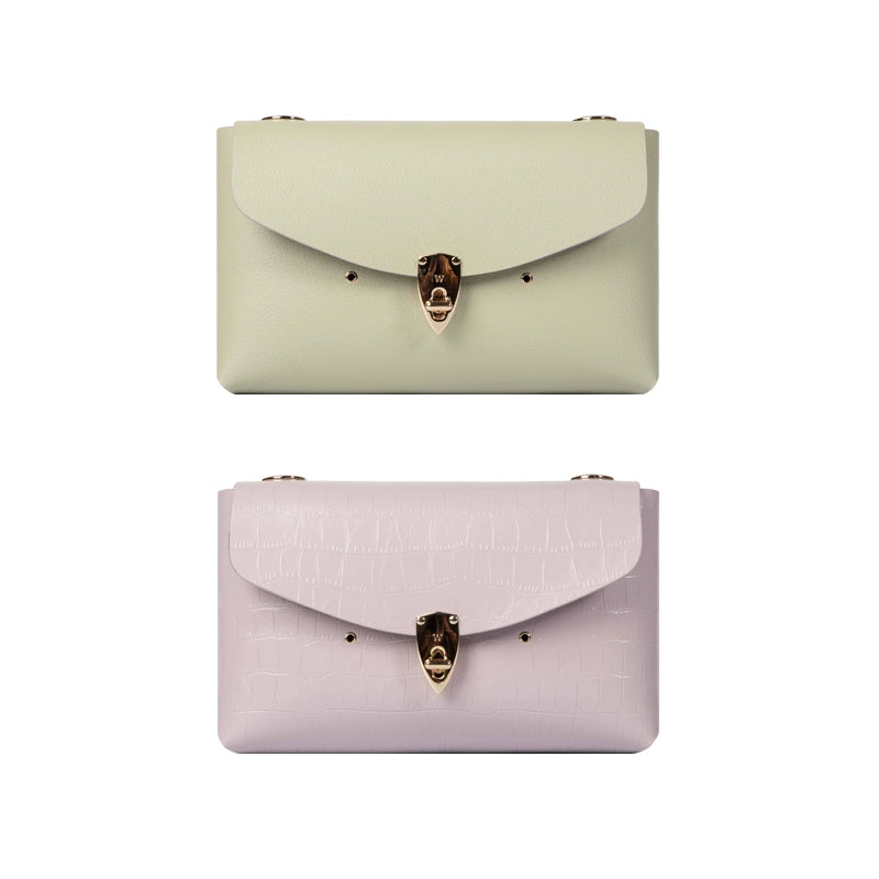 WANACCESSORY 2023 plum green red ti double-sided two-color face changing owl envelope bag crossbody bag