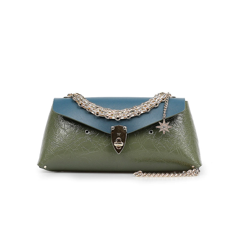 WANACCESSORY Wankou Manon double-sided color matching cowhide owl face changing small bag ALIAS series