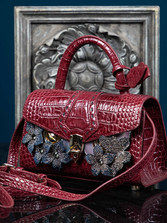 WANACCESSORY's new cowhide patent leather facelift owl crossbody handbag with original design