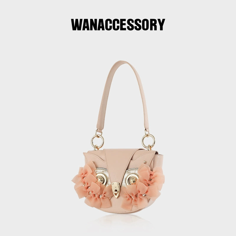 WANACCESSORY New Cowhide Women's Bag Fox Face changing Mask Bag Single Shoulder Crossbody Original Designer