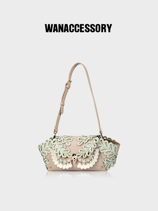 WANACCESSORY Wankou 2023 new handbag owl face tile bag original design goods with the same paragraph