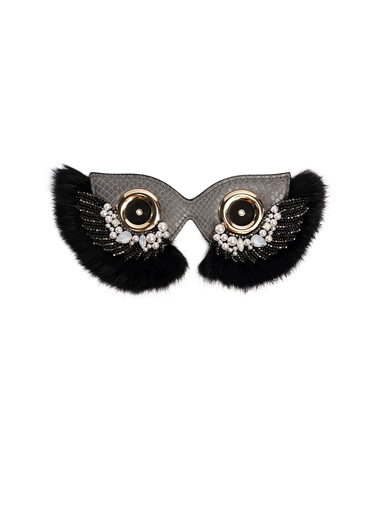 WANACCESSORY's 2022 Autumn/Winter Fur Series Owl Face changing Bag Accessories Mask Eyes Original