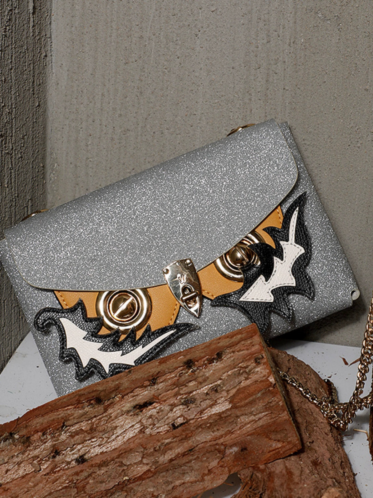 WANACCESSORY double-sided two-color owl face changing envelope bag alias series original design