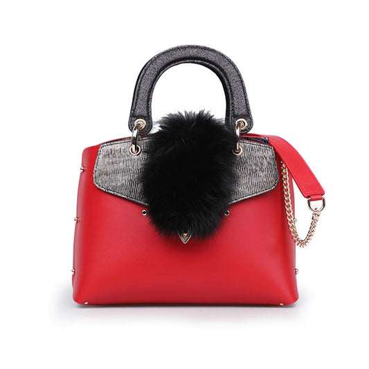 WANACCESSORY Owl Bag Reversible Flip Use Bag Red Dazzling Color Bag Tote Shoulder Crossbody Bag