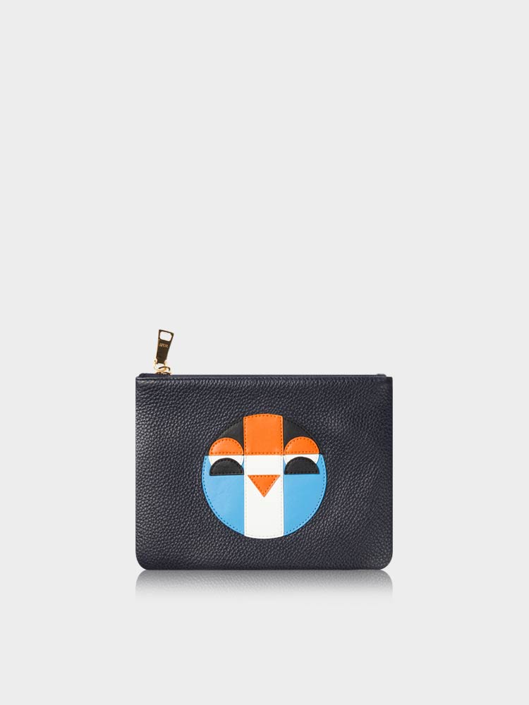 Geo-Collage Clutch Bag