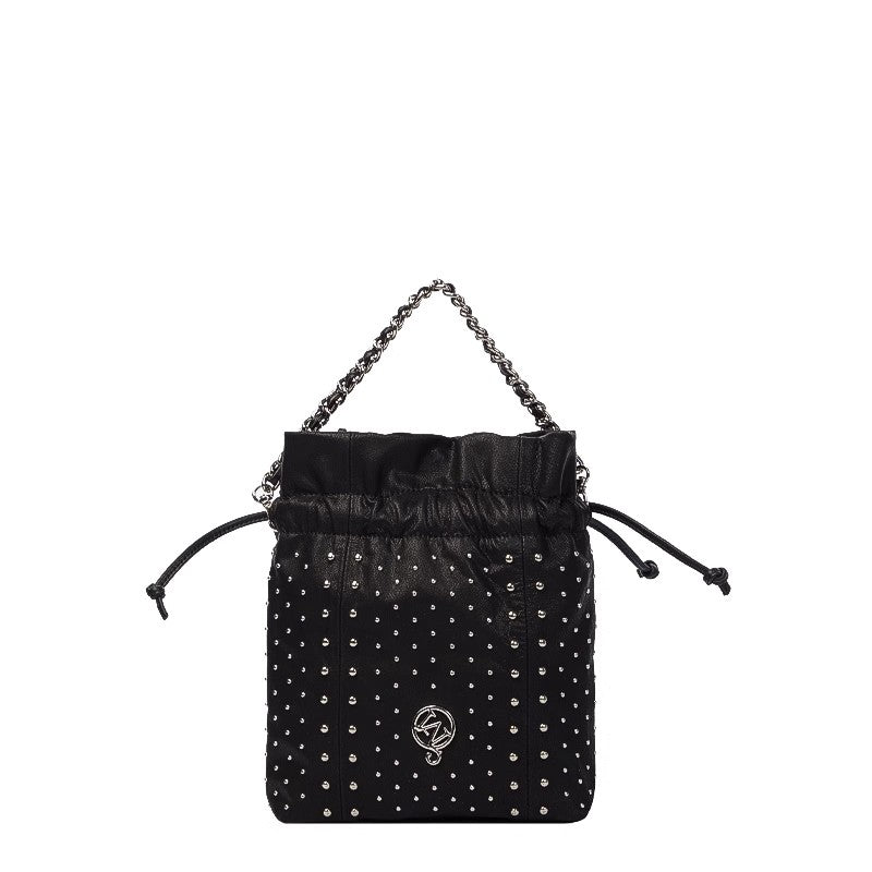 W-Rivet Embellished Bin Bag