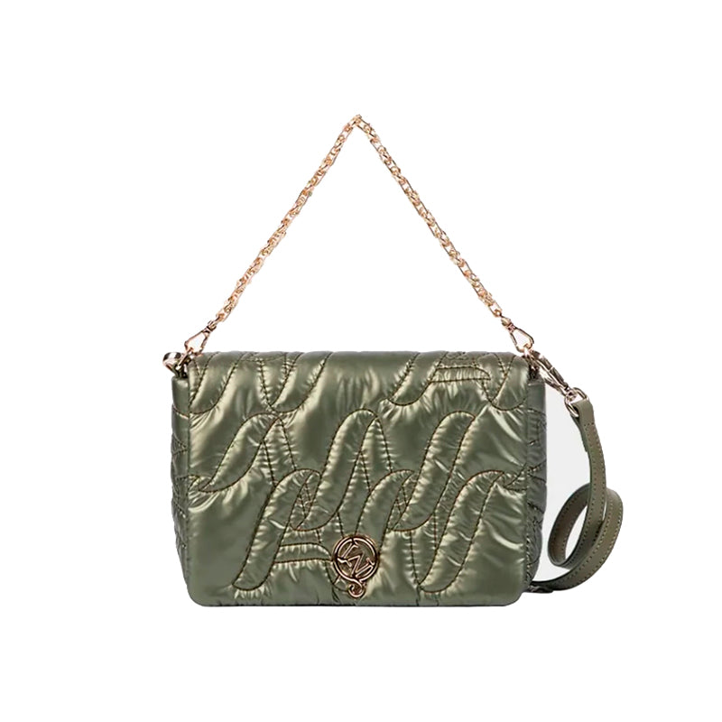 W-Lettering Quilted Bag