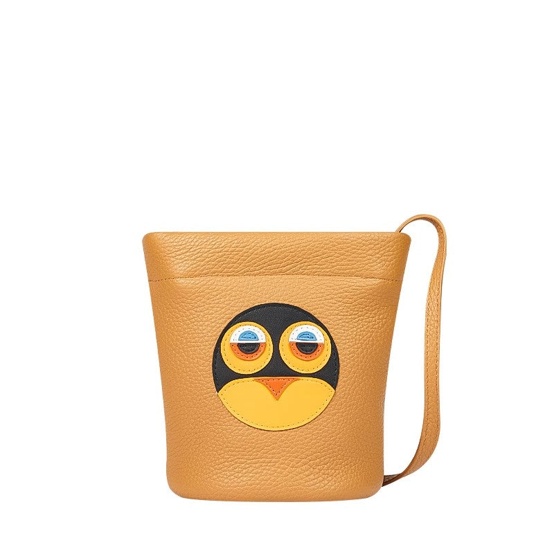 Geo-Collage Mini Bucket Bag