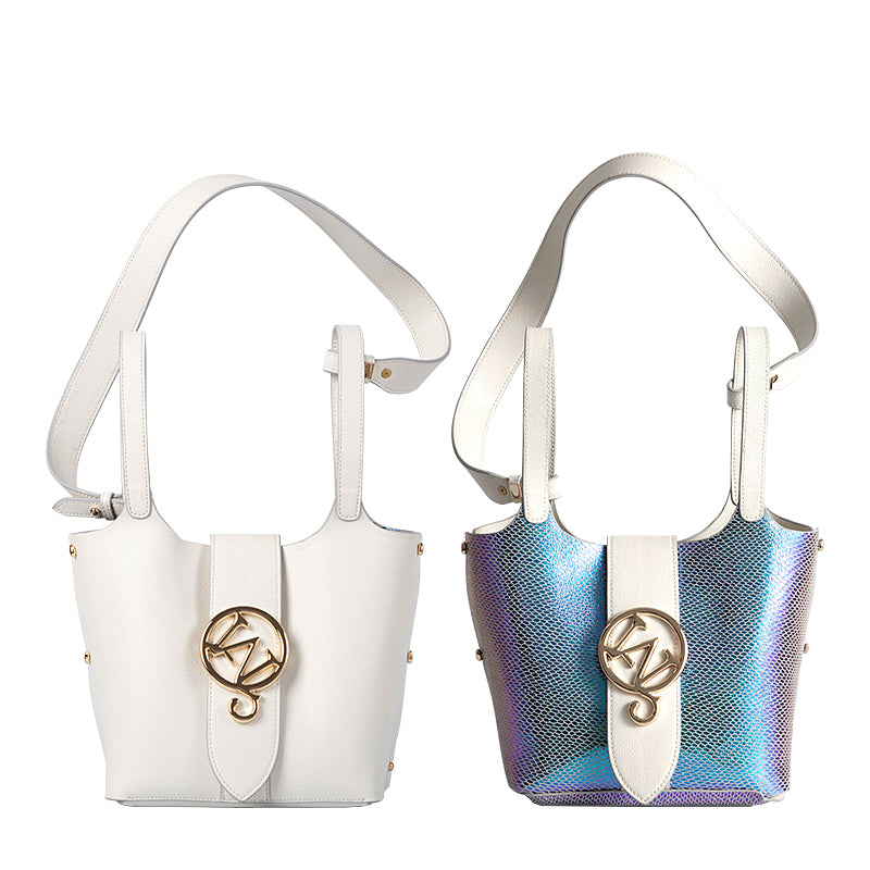 W-Plaque Bucket Bag