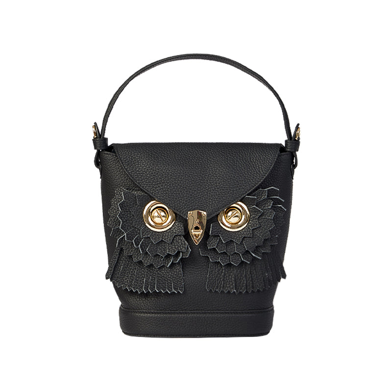 Tussled-Owl Bucket Bag Set