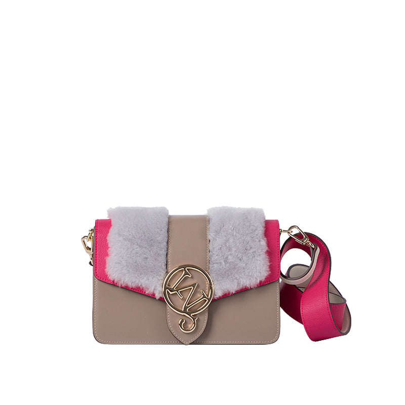 W-Rex Rabbit Fur Cross-body Bag