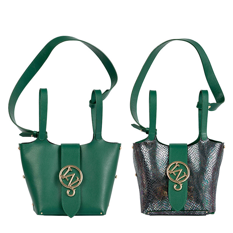 W-Plaque Bucket Bag